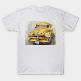 Vintage Old Truck- Yellow T-Shirt